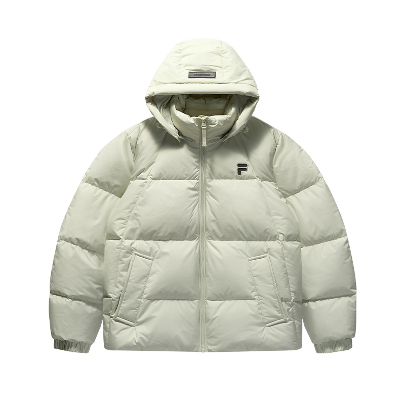

FILA FUSION Пуховик женский бежево-фарфорово-голубой