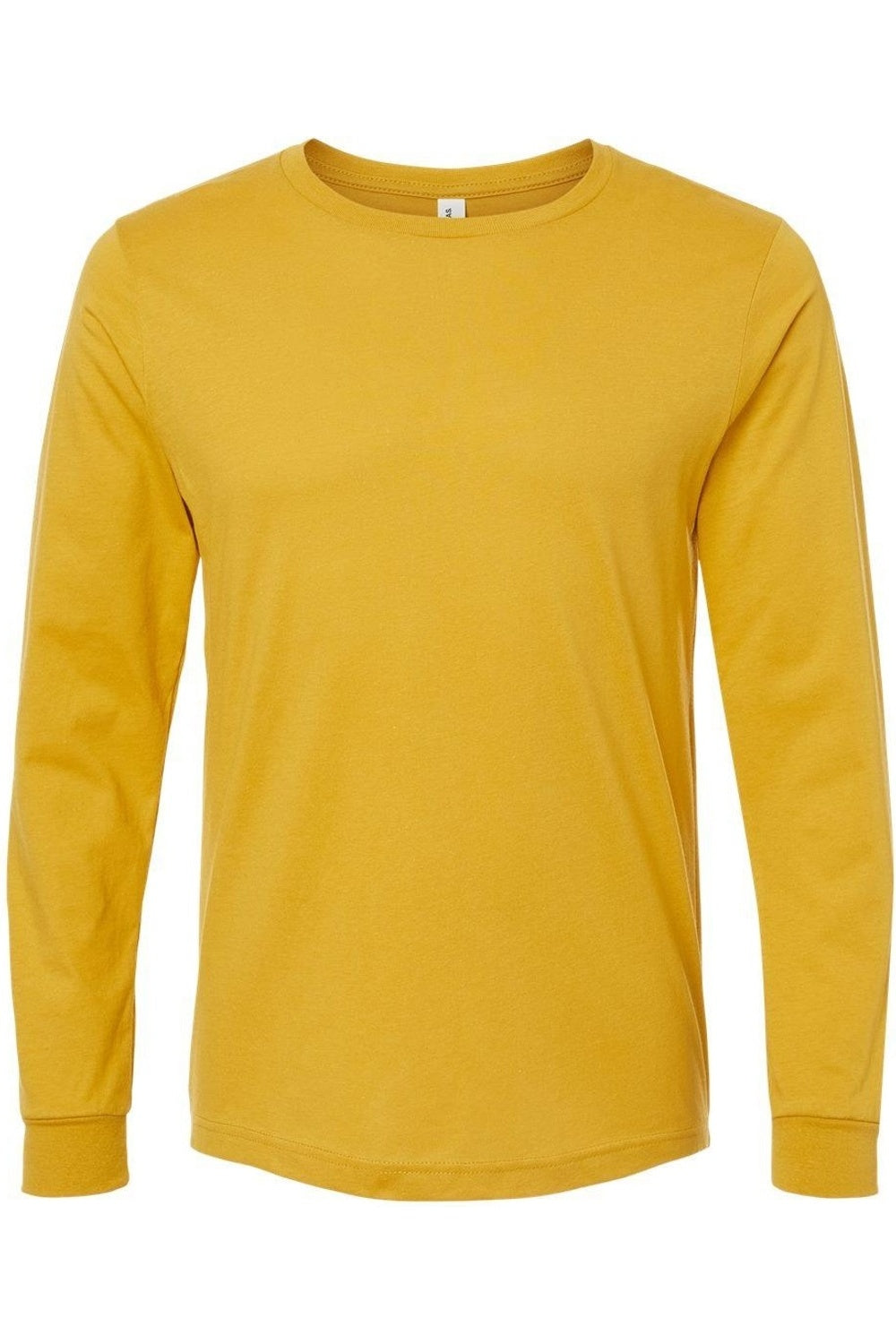 

Футболка унисекс из джерси с длинным рукавом BELLA + CANVAS, цвет mustard