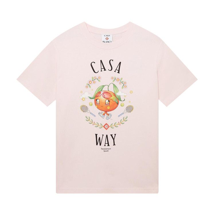 

Футболка Casablanca Casa Way Kawaii Orange Printed T-Shirt, Pink