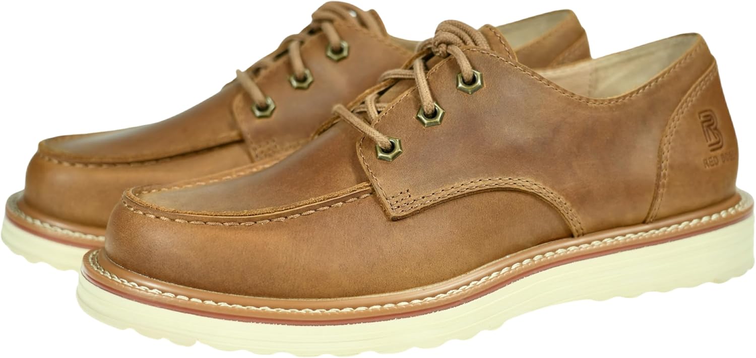 

Мужские низкие классические оксфорды на шнуровке для повседневной и деловой одежды Redboss, коричневый