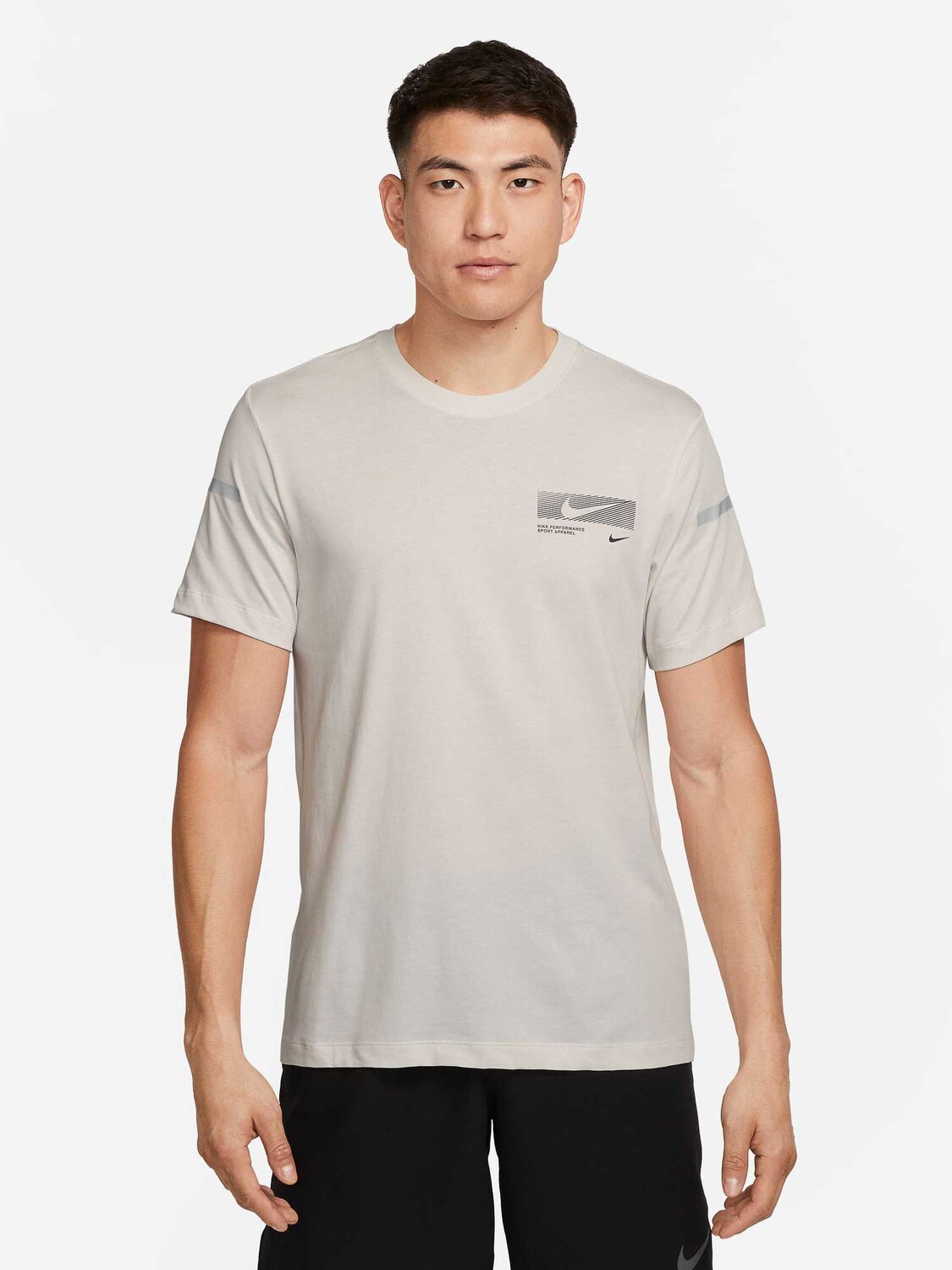 

Футболка Nike M NK DF TEE FLASH HBR, бежевый