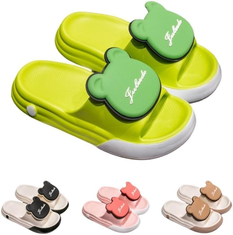 

Милые шлепанцы в виде медвежонка Albiva, зеленый