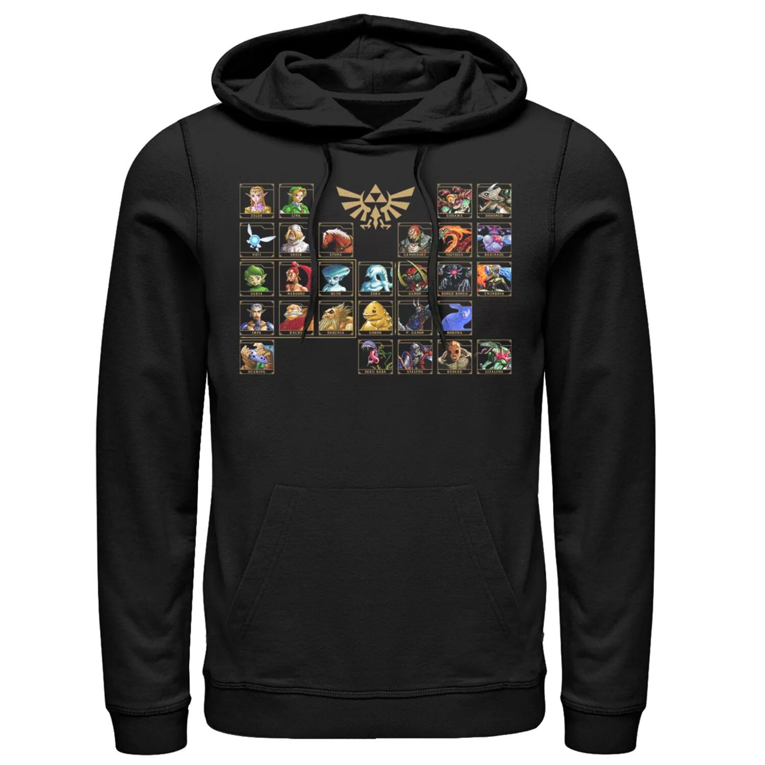 

Мужской пуловер с капюшоном Nintendo Ocarina Table Licensed Character