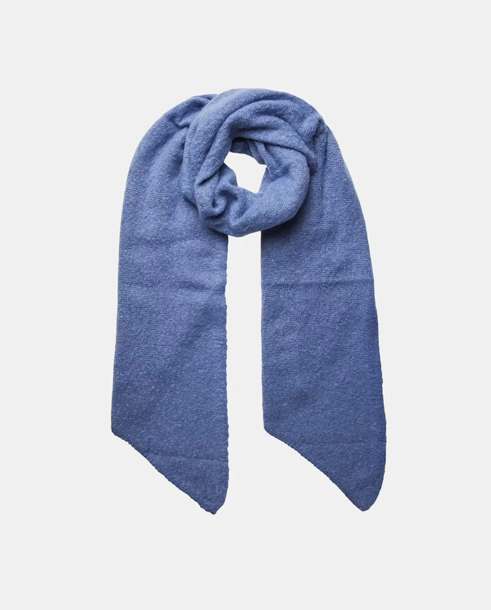 

Бордовый шарф из переработанного полиэстера Pieces, синий
