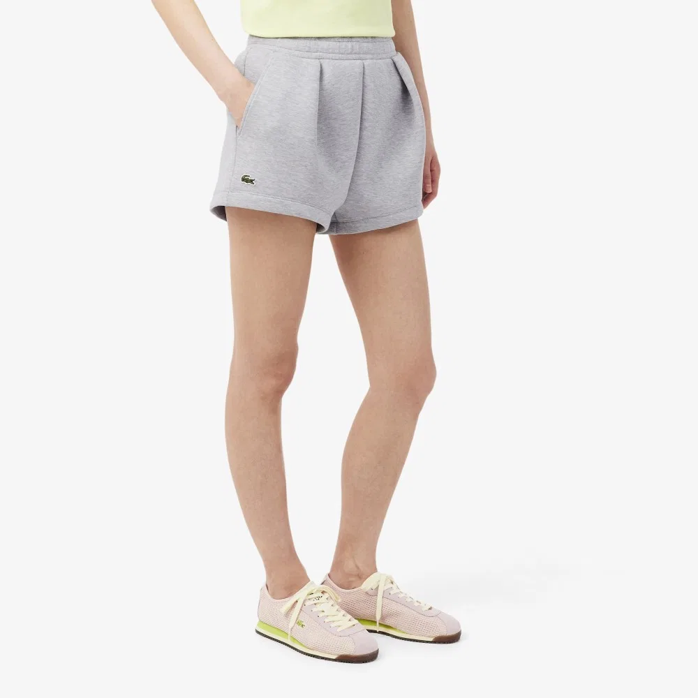 Шорты Lacoste Double Face, меланжевый серый — фото 2