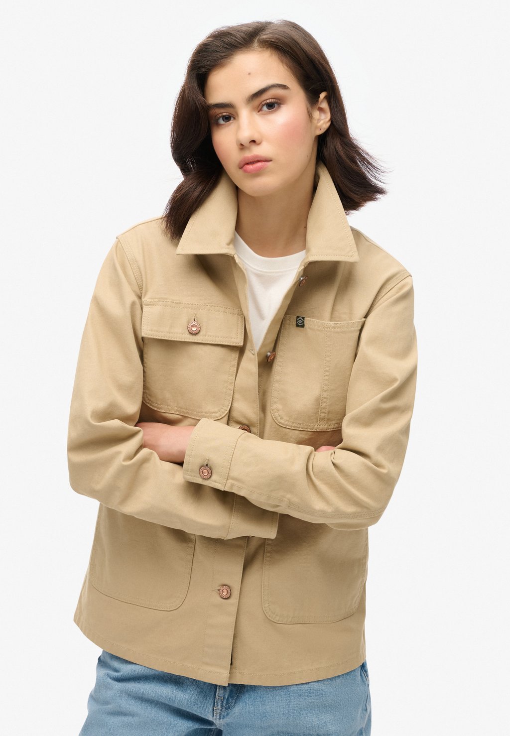 

Летняя куртка EMBROIDERD Superdry, зеленый