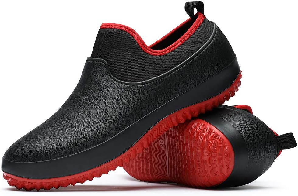 

Водонепроницаемые садовые сапоги унисекс, резиновые сапоги, мужская обувь для мойки автомобилей, обувь для кемпинга, садоводства и работы во дворе DXINZHI, Rot/Ausflug, Einfarbig (Getaway Solids)