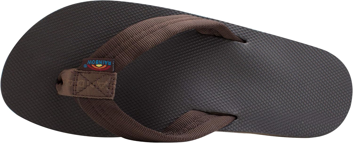 Мужские сандалии Rainbow Single Layer Soft Top 1" с верхом из мягкого материала и ремешком из нейлона, наполненным EVA Rainbow Sandals, коричневый — фото 3