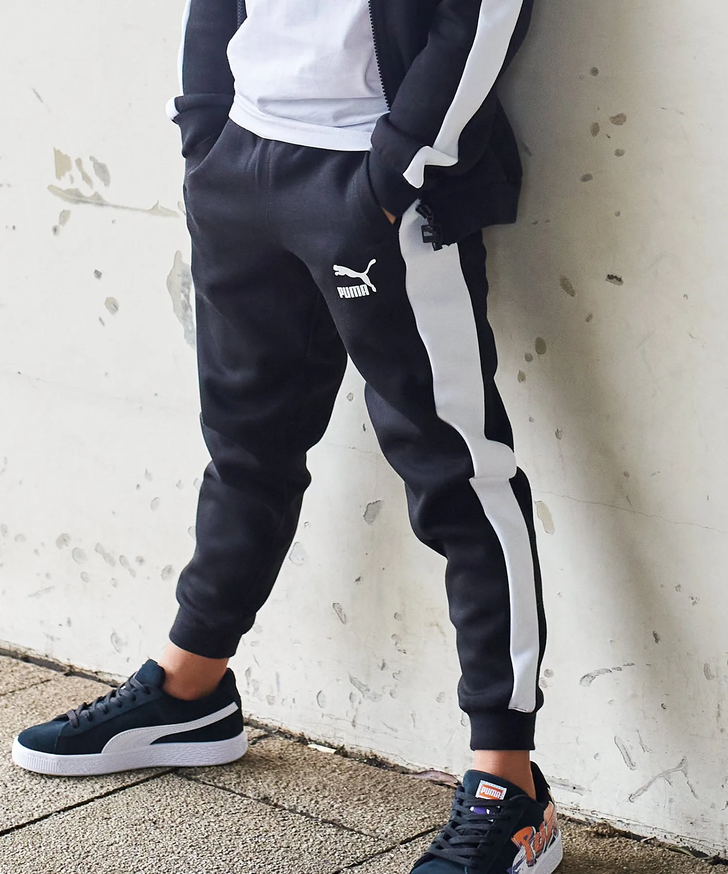 Детские спортивные штаны с резинкой PUMA 530118 черные