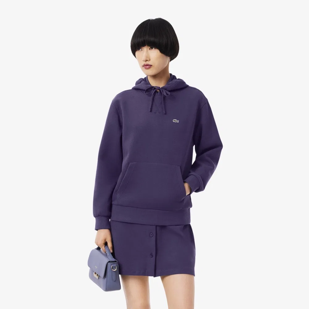 Худи-поло Lacoste Double Face, фиолетовый