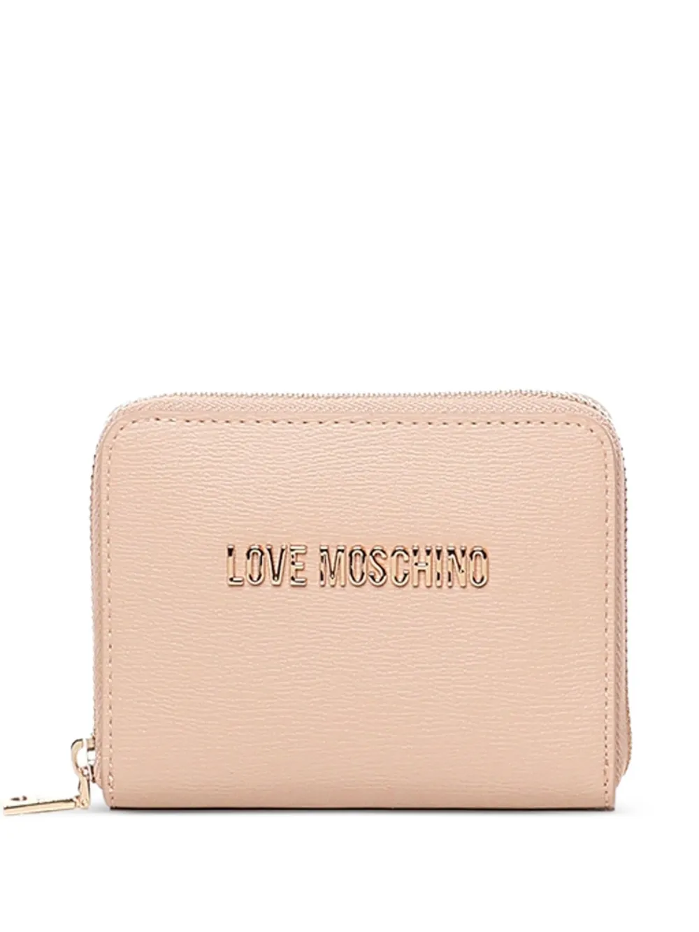 

Кошелек на молнии с логотипом Love Moschino, розовый