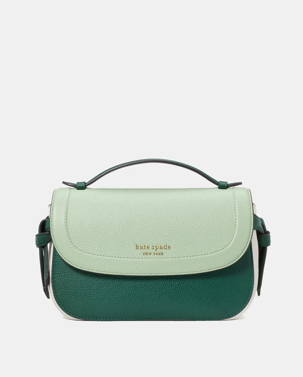 

Зеленая кожаная сумка через плечо Knott line Kate Spade, зеленый