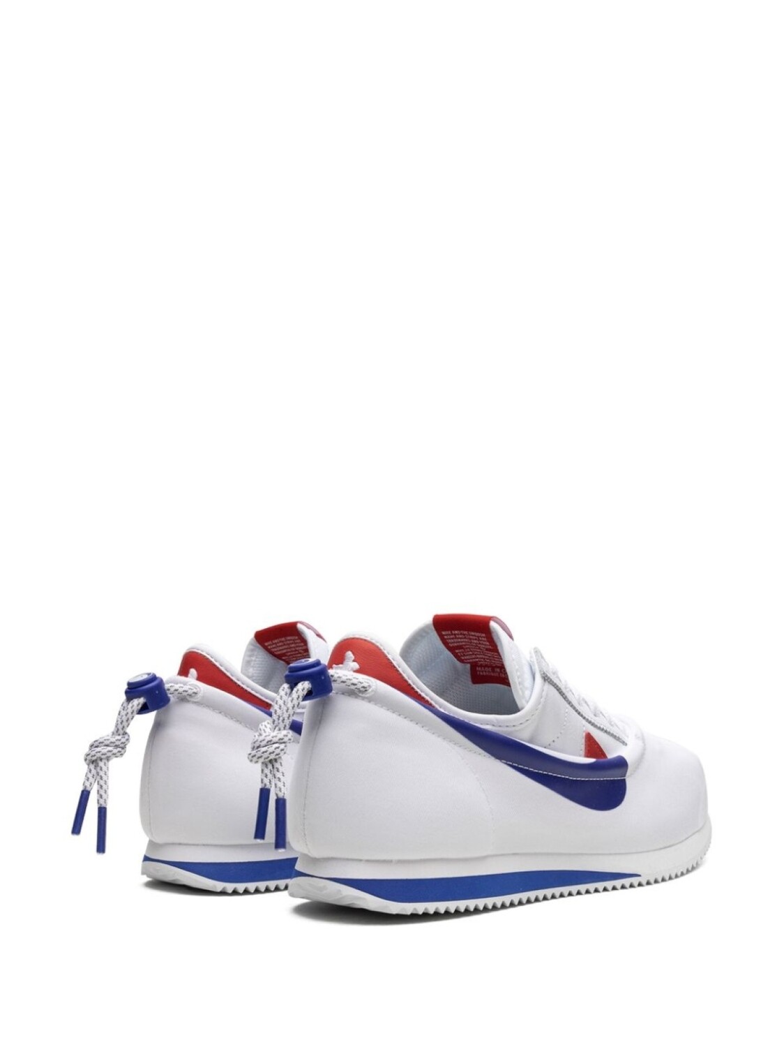 Nike кроссовки Cortez White/Royal/Red из коллаборации с Clot, белый — фото 2