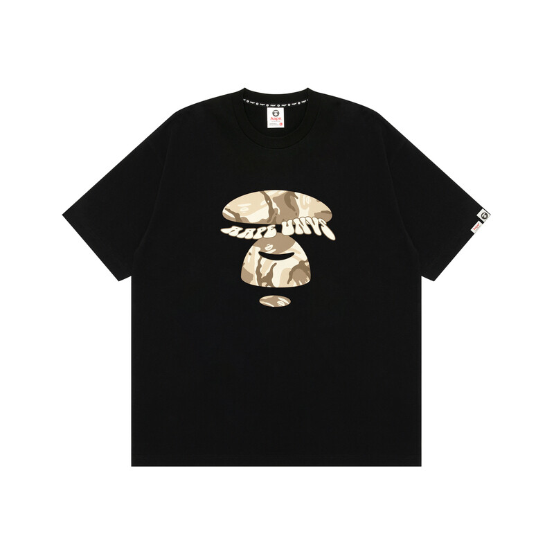 

BY *A BATHING APE Хлопковая футболка с принтом логотипа Aape, слоновая кость