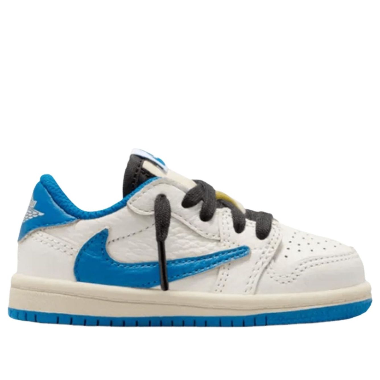 (TD) Air Jordan 1 Retro Low x Travis Scott x Fragment 'Sail Military Blue' — фото 4