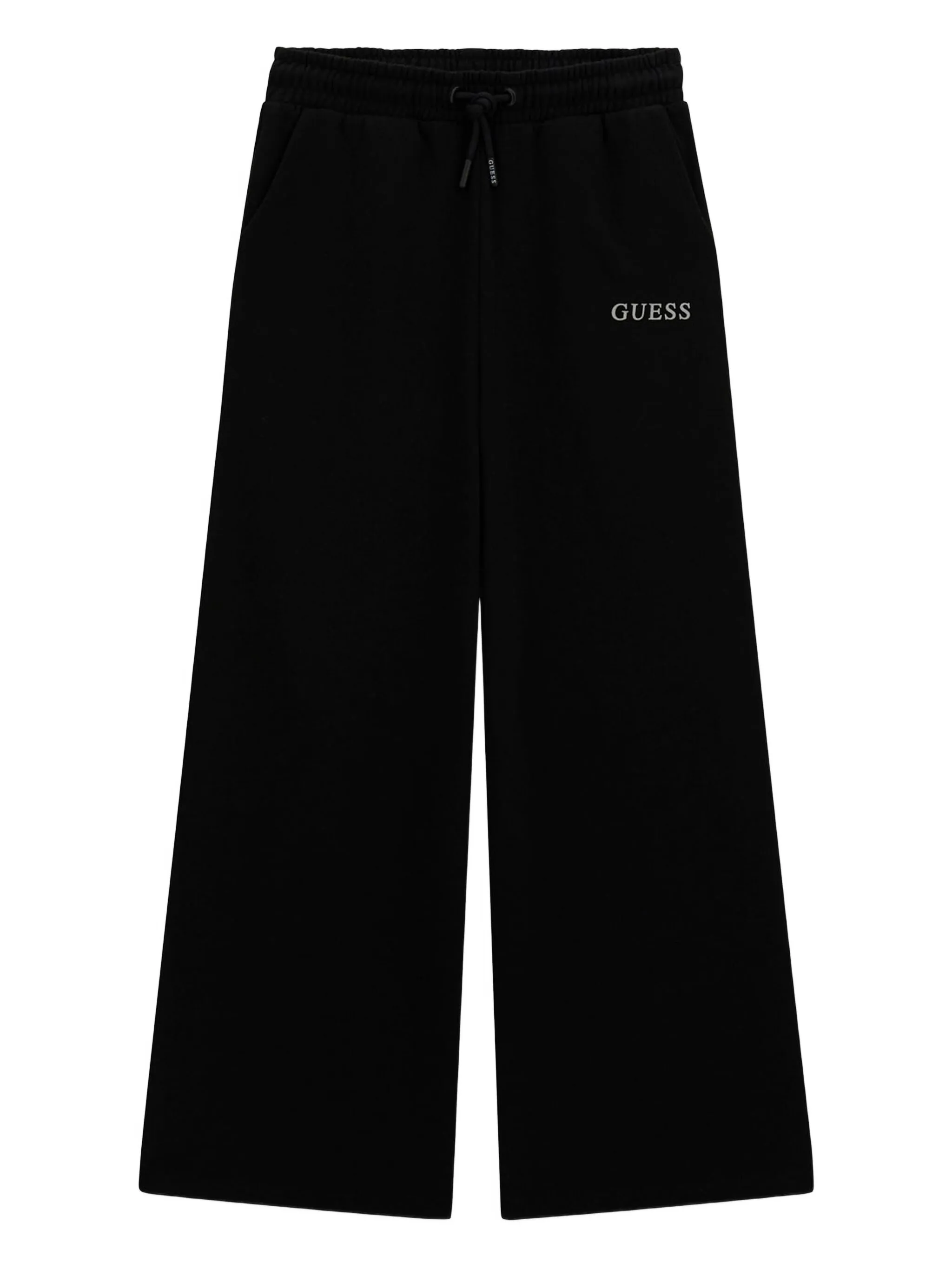 

Брюки с эластичным поясом и логотипом Guess Kids, черный