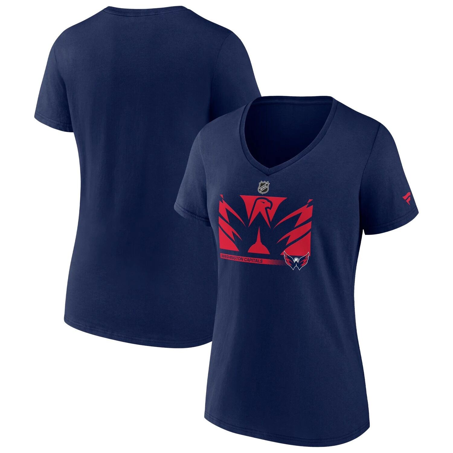 

Женская темно-синяя футболка с логотипом Fanatics Washington Capitals Authentic Pro Core Collection и V-образным вырезом Fanatics, Синий, Женская темно-синяя футболка с логотипом Fanatics Washington Capitals Authentic Pro Core Collection и V-образным выре