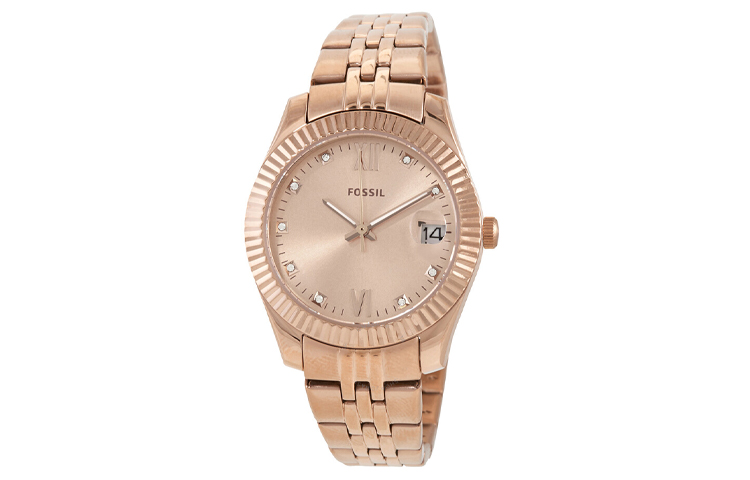 

FOSSIL Часы Wrist Watch Quartz Movement Stainless Steel Strap 32mm Gold Dial Women's Watch, Gold Dial