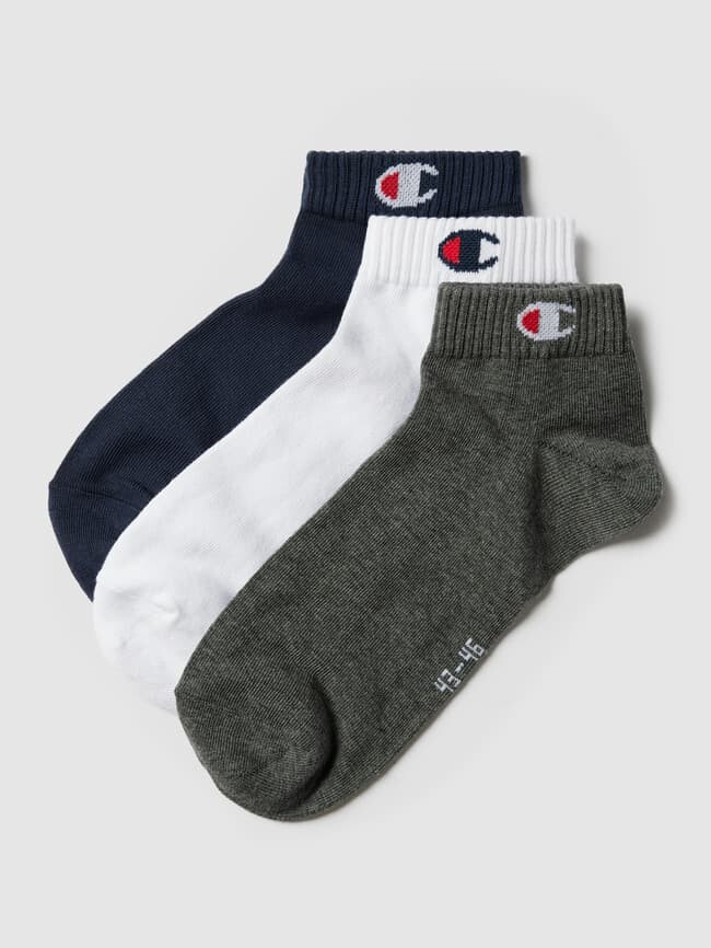 

Носки с этикеткой, в упаковке 3 шт., модель Quarter Sock CHAMPION, темно-синий