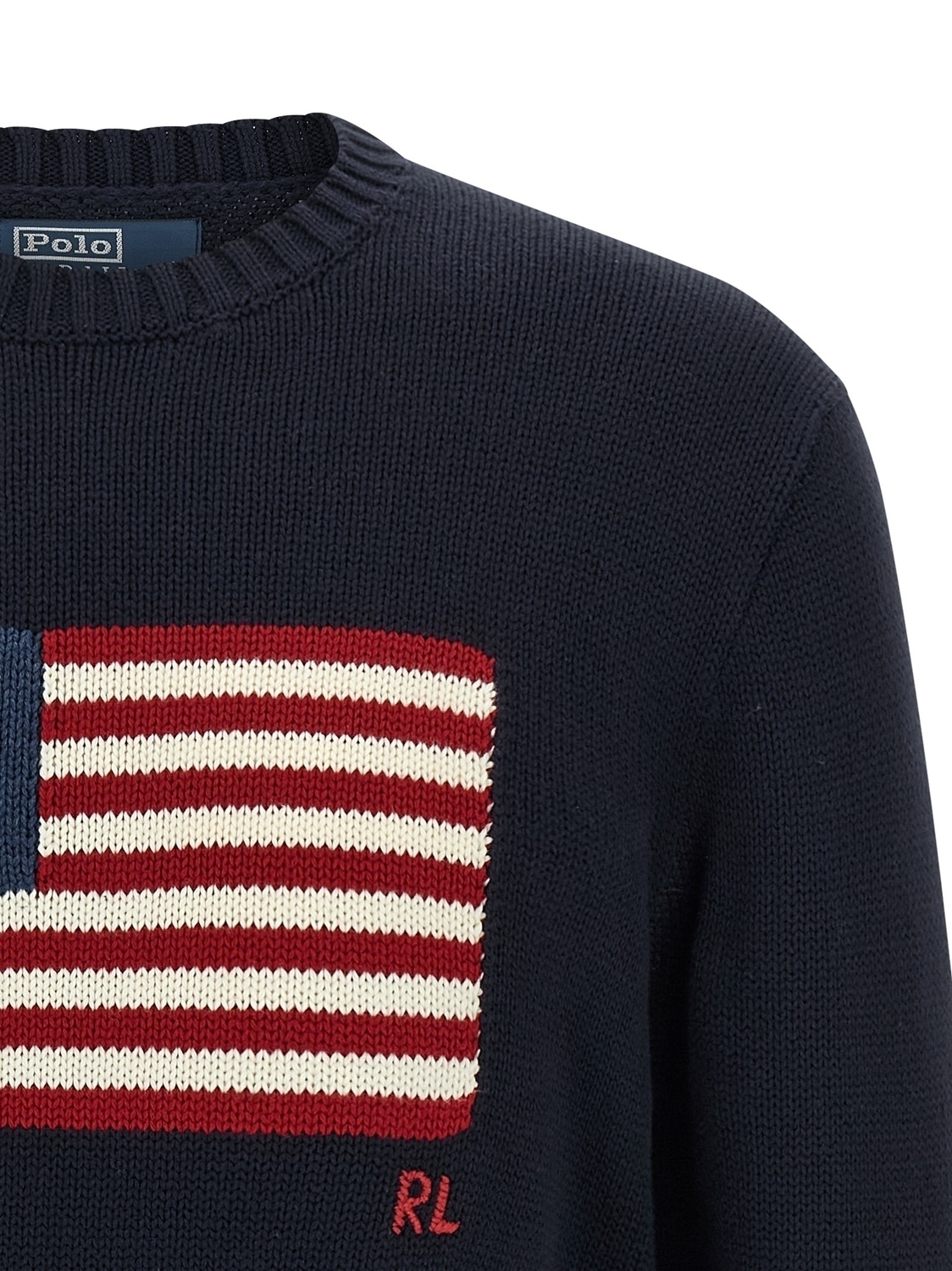 Свитер с интарсией POLO RALPH LAUREN, синий — фото 3