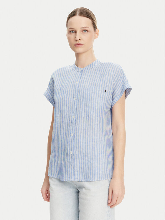 

Рубашка обычного кроя WW0WW44715 Tommy Hilfiger, голубой