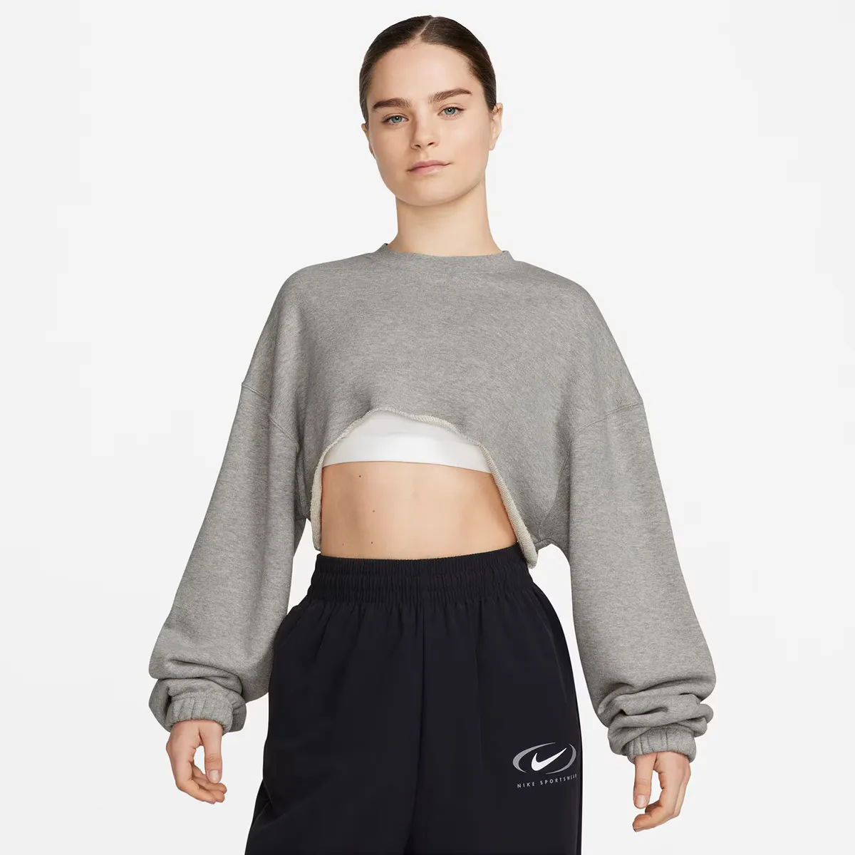 

Женская спортивная одежда Танцевальная толстовка Nike, серый