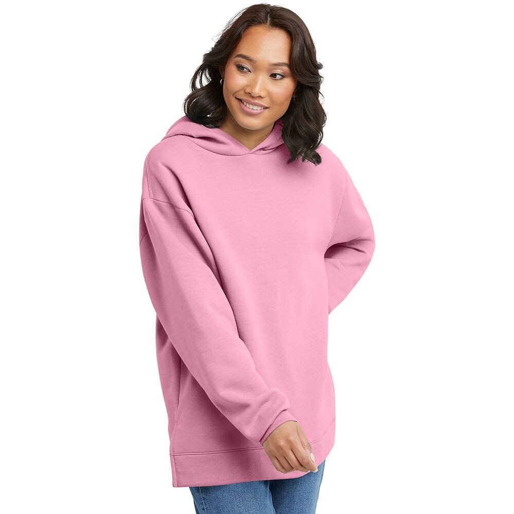 

Женская толстовка-туника Hanes EcoSmart из флиса, цвет Spirited Pink