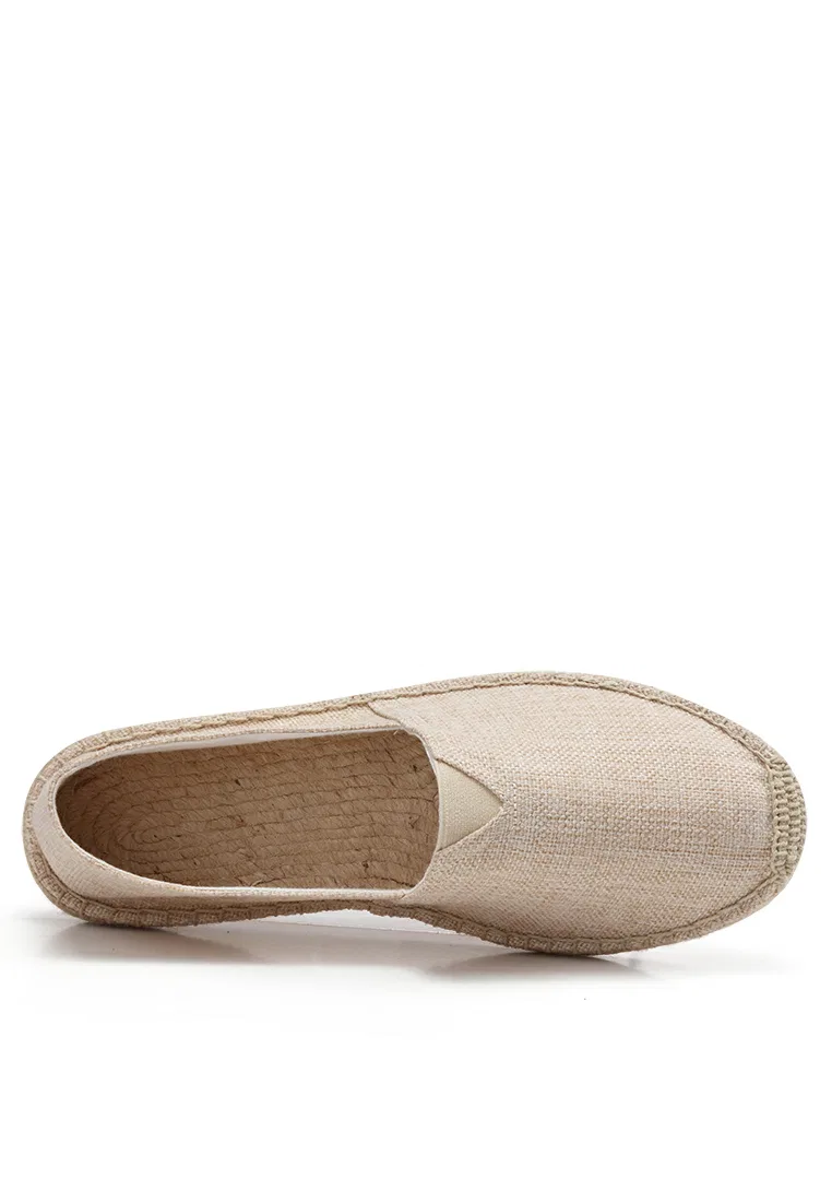 Мужские эспадрильи, льняные, slip-on, QZ9015 Twenty Eight Shoes, хаки — фото 3