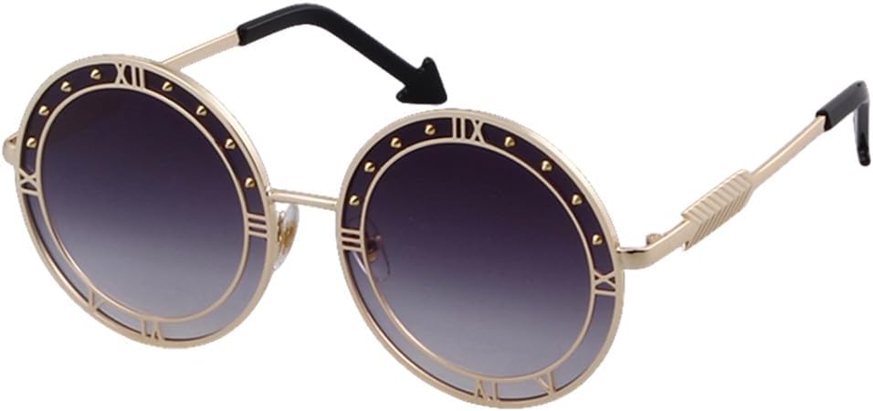 

Модные круглые солнцезащитные очки для женщин с уникальной металлической оправой в форме стрелы с защитой от УФ-излучения UV400. Солнцезащитные очки-очки с буквами MTZJH, C1