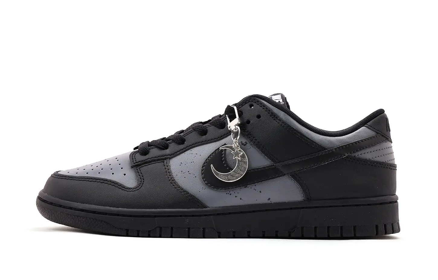 

Nike Dunk Leather Wrapping, износостойкие и нескользящие низкие кроссовки для скейтбординга Unisex черно-серые