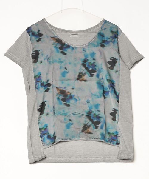 

Футболка с принтом тай-дай DIMENSIONE danza, серая