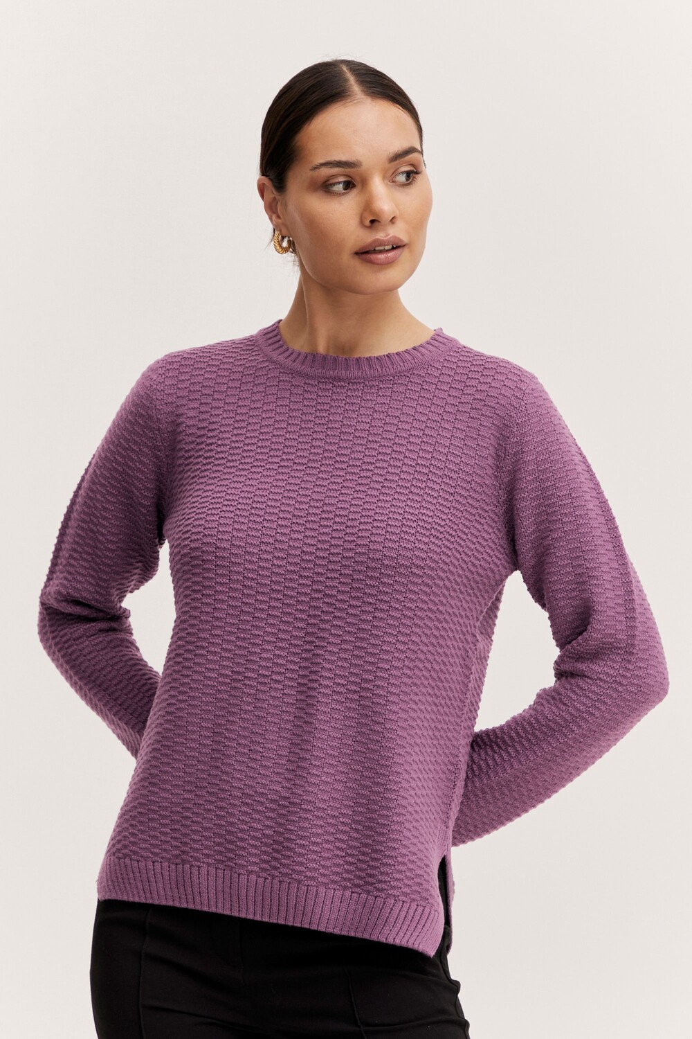 

Свитер b.young Strick BYMANJA JUMPER 20811903, фиолетовый