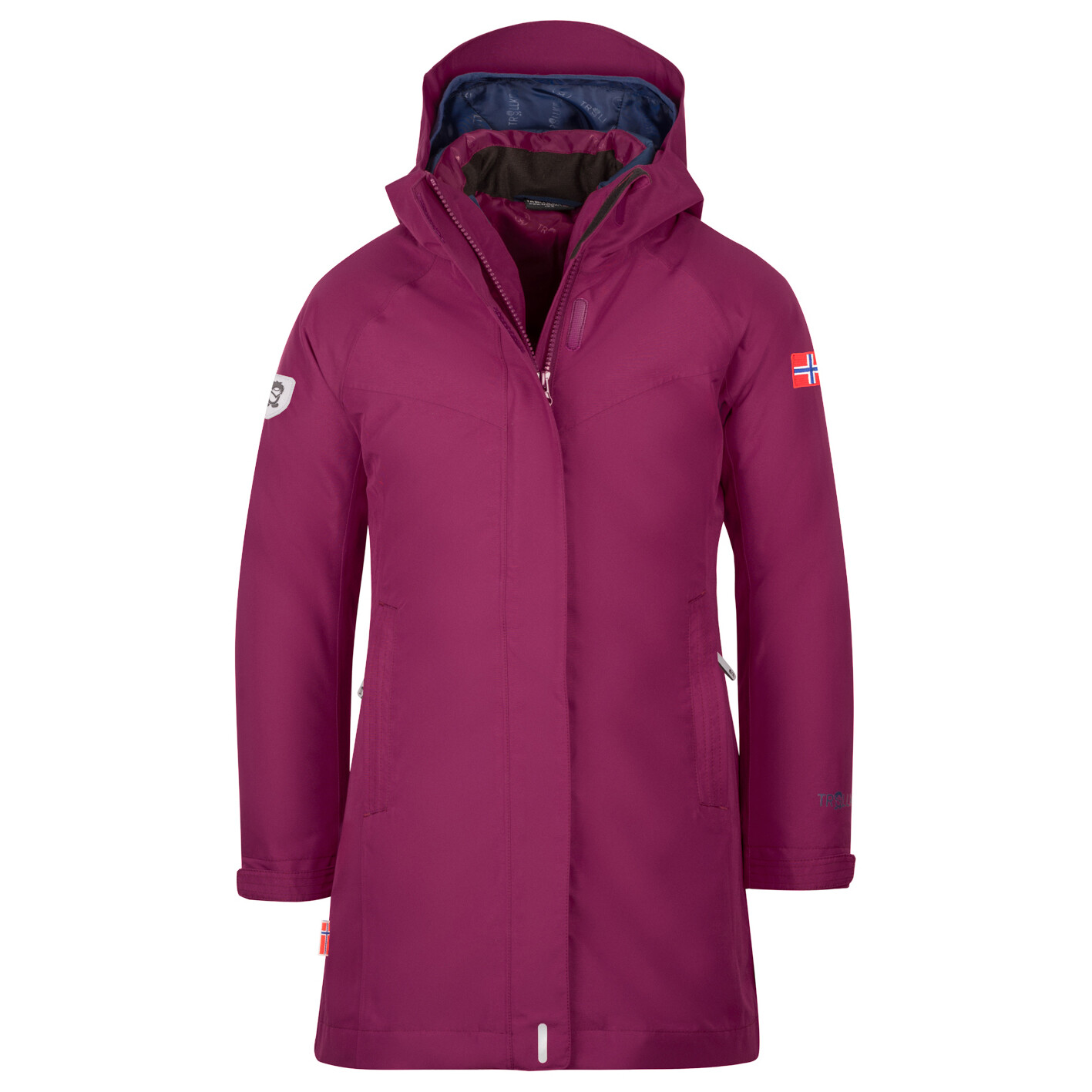 

Пальто Trollkids Girl's Senja 3in1 Coat, цвет Plum/Navy