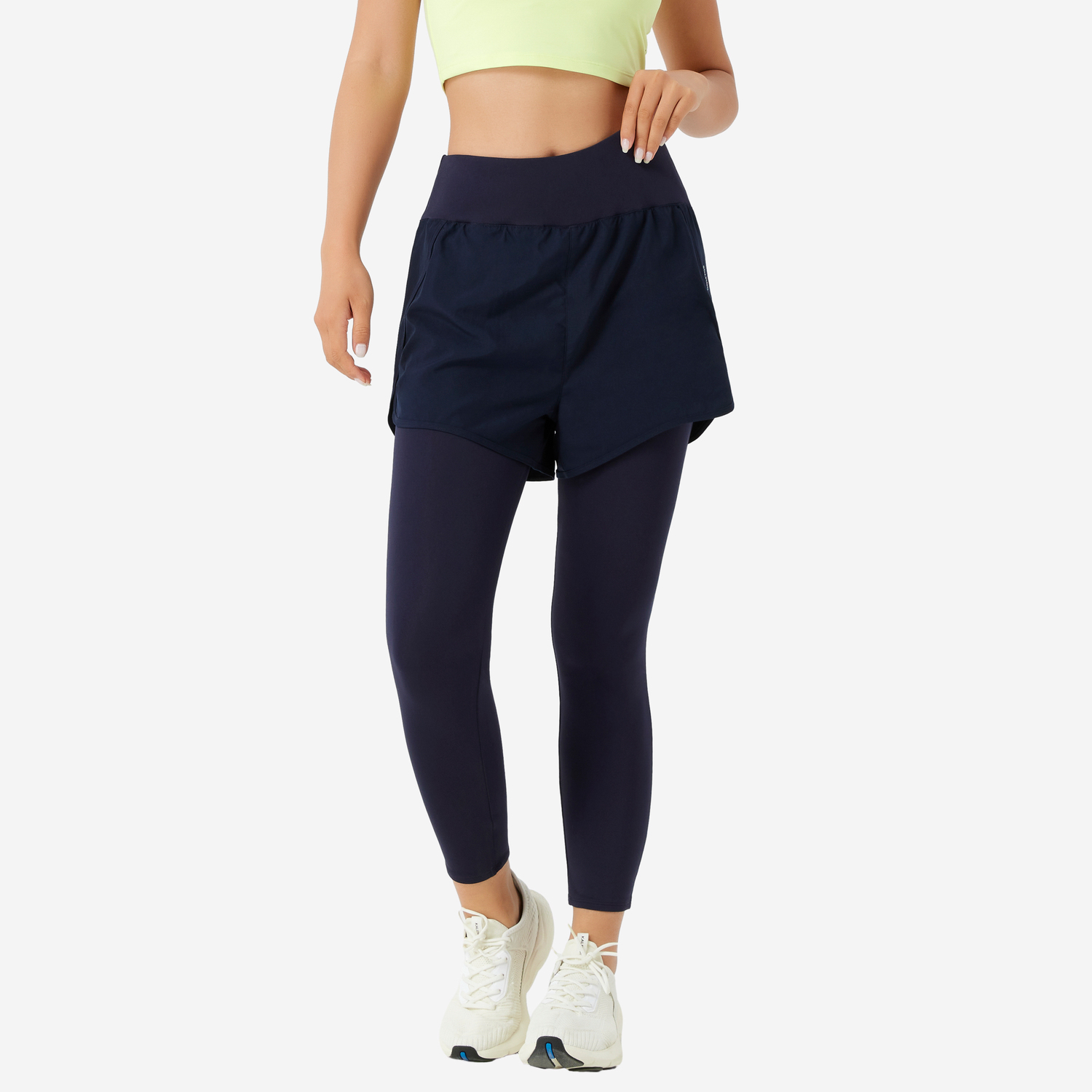 

Женские базовые тренировочные леггинсы 2-в-1 Domyos