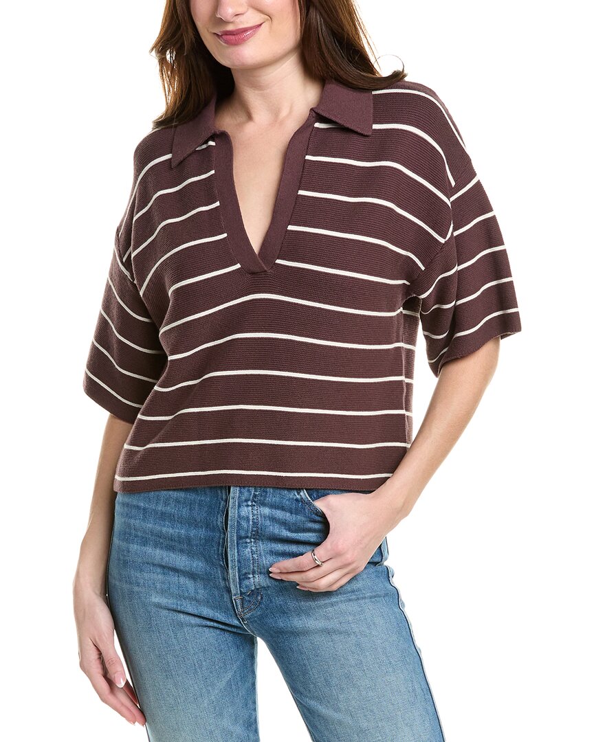 

Свитер-поло Pistola Marlow, коричневый