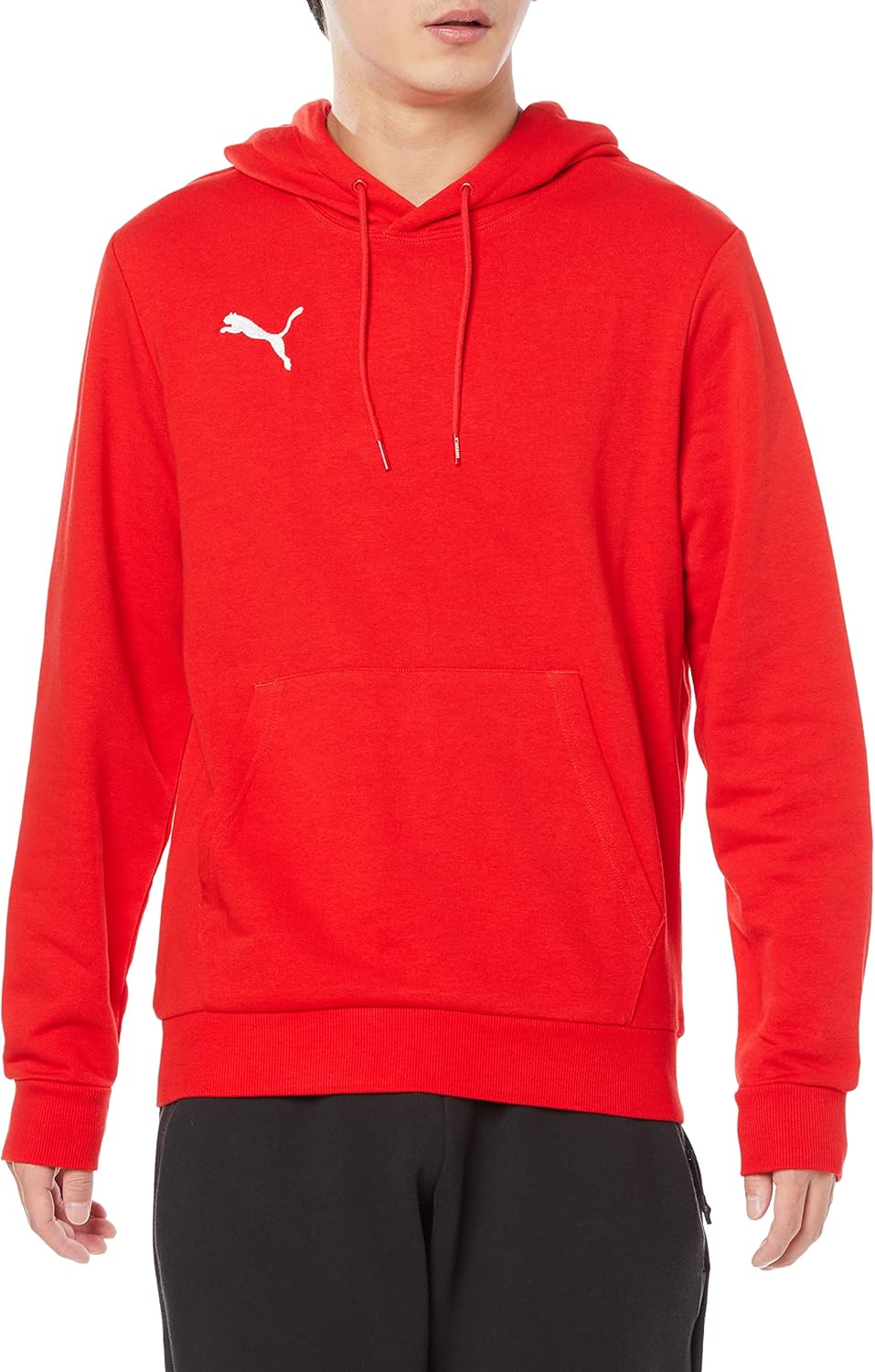 

Мужская толстовка Puma TEAMGOAL23 656988, повседневная, худи, куртка, футбольная тематика, черный/красный