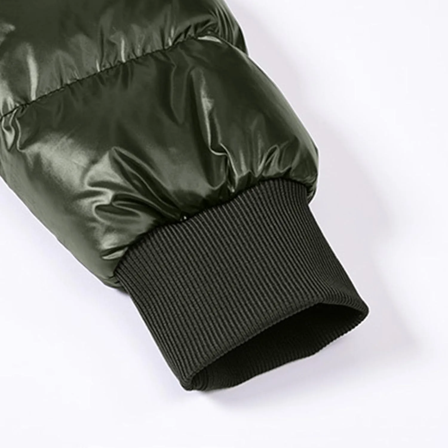 Мужская пуховик Outdoor Waterproof Thermal down куртка зимняя легкая утепленная стеганая куртка без капюшона Generic, зеленый — фото 3
