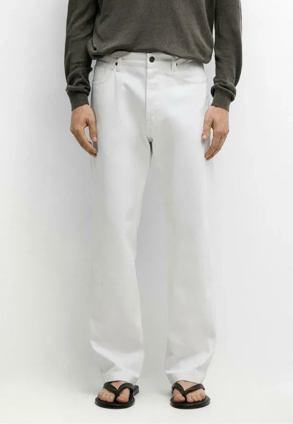 Джинсы прямого кроя Massimo Dutti, белый