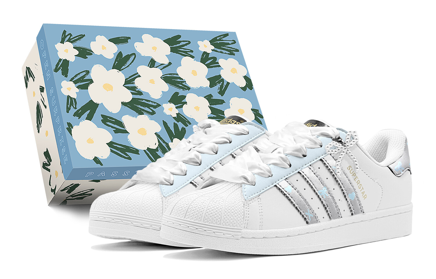 

Кроссовки для скейтбординга Superstar, Adidas Originals, серебряный, Синий, Кроссовки для скейтбординга Superstar, Adidas Originals, серебряный
