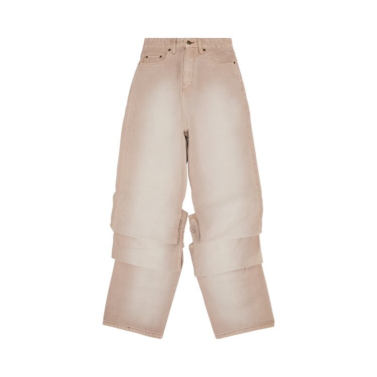 

Джинсы Y/Project Draped Cuff Jeans, розовый