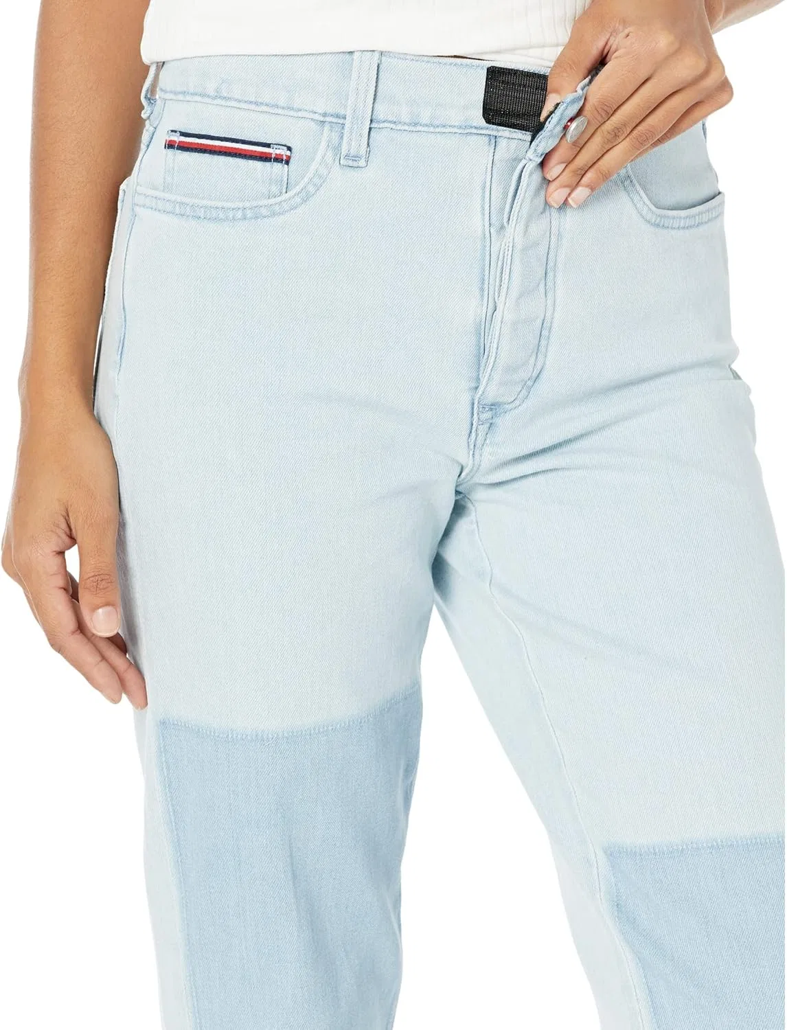 Женские укороченные джинсы-клеш Tommy Hilfiger — фото 4