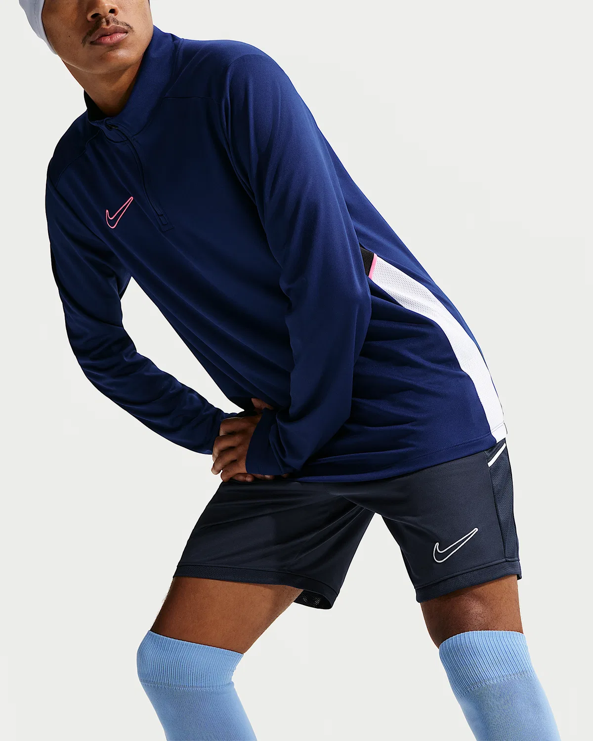 Мужские футбольные шорты Nike Dri-FIT Academy, Midnight Navy/Midnight Navy/White — фото 4