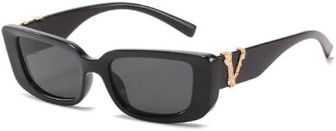 

Солнцезащитные очки в стиле ретро с кошачьей оправой для женщин и мужчин, модные прямоугольные солнцезащитные очки с металлическими шарнирами, защита от ультрафиолета UV400 MTZJH, C1