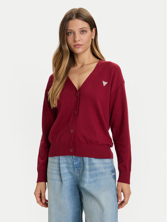 

Кардиган regular fit W4BR16 Z3HO2 Guess Jeans, красный