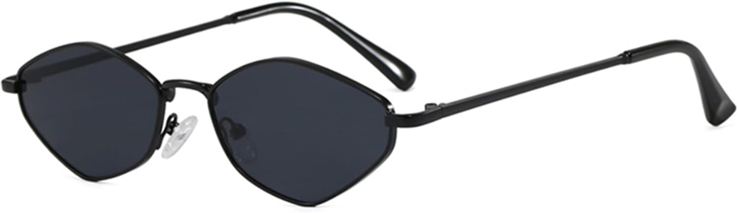 

Солнцезащитные очки Bullabulling в стиле ретро с нестандартной оправой для женщин и мужчин, 2026. Модные винтажные солнцезащитные очки в металлической оправе с защитой UV400, Black