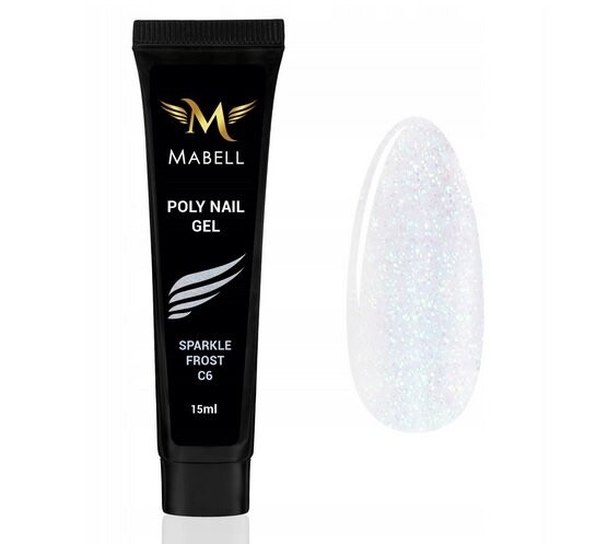 

Mabell, Poly Nail Gel Акриловый гель, Мороз, 15г