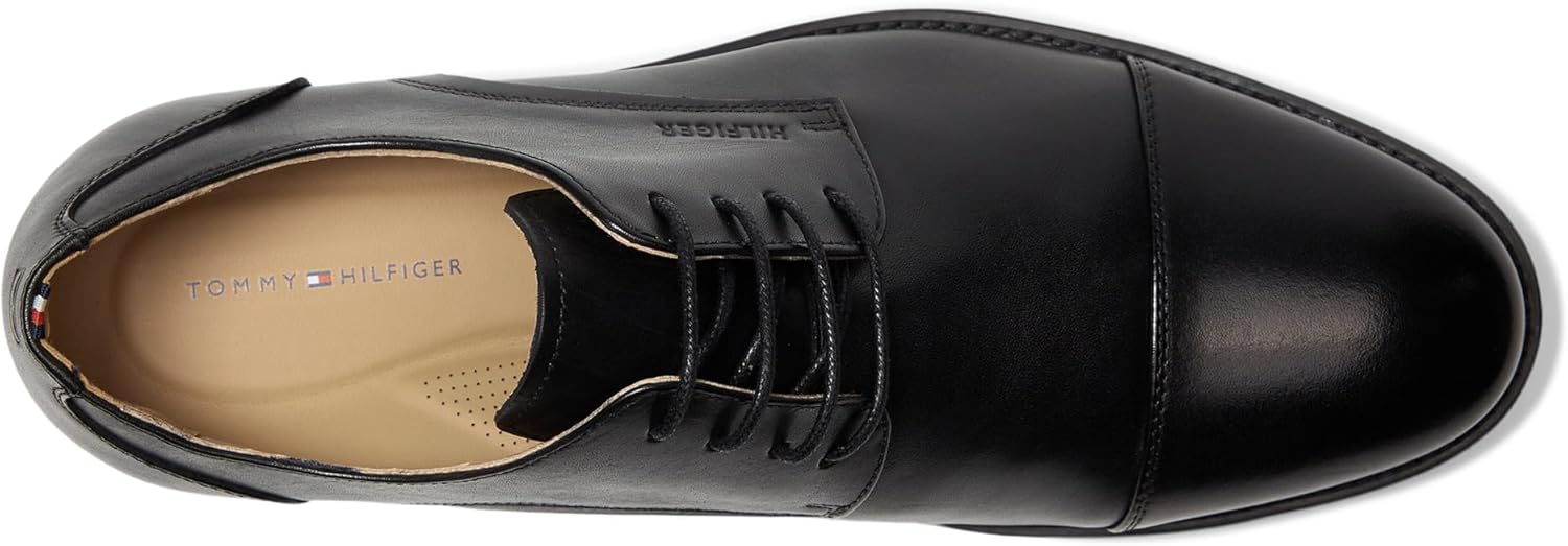 Мужские оксфорды Tommy Hilfiger Creagan, Black Leather — фото 4