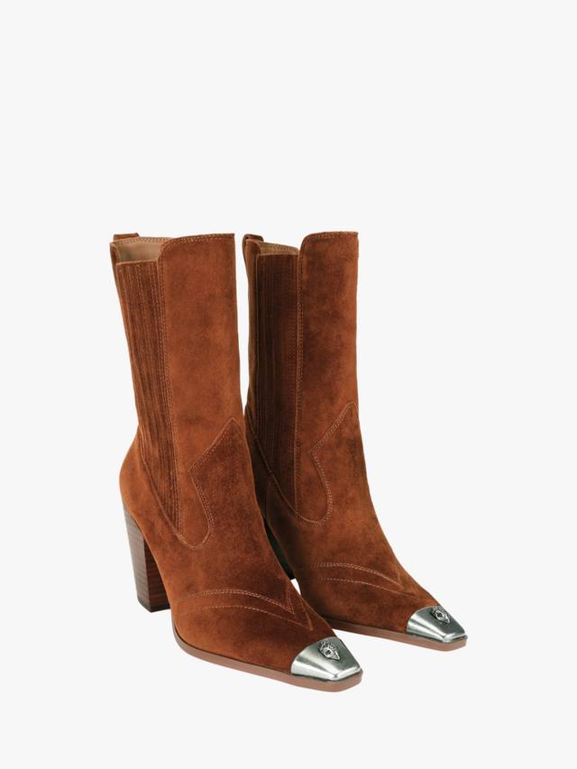 Регент западные ботинки до щиколотки Kurt Geiger London, Camel — фото 2