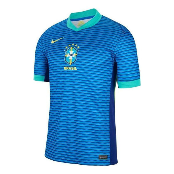 

Спортивная футболка brazil 24 stadium away replica soccer jersey 'blue' Nike, мультиколор