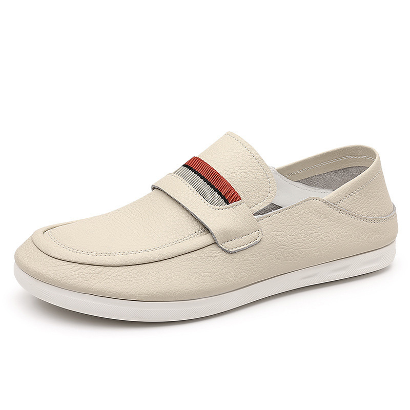 

Devanro Легкие дышащие нескользящие мужские кеды низкие белые, цвет White